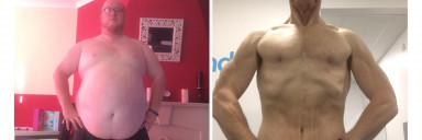 Before and After 227 lbs Weight Loss 5 foot 10 Male 392 lbs to 165 lbs