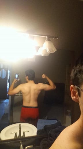 A progress pic of a 6'0" man showing a snapshot of 170 pounds at a height of 6'0