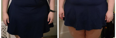 Before and After 88 lbs Fat Loss 5'1 Female 287 lbs to 199 lbs