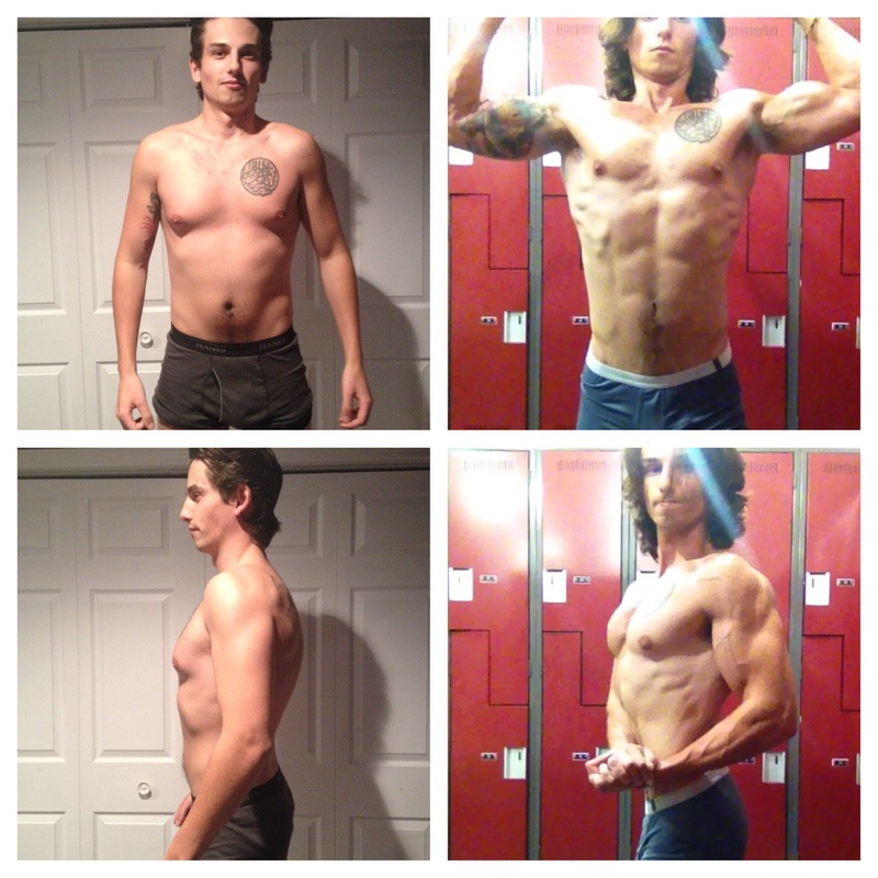 6'1 Male Before and After 6 lbs Fat Loss 161 lbs to 155 lbs