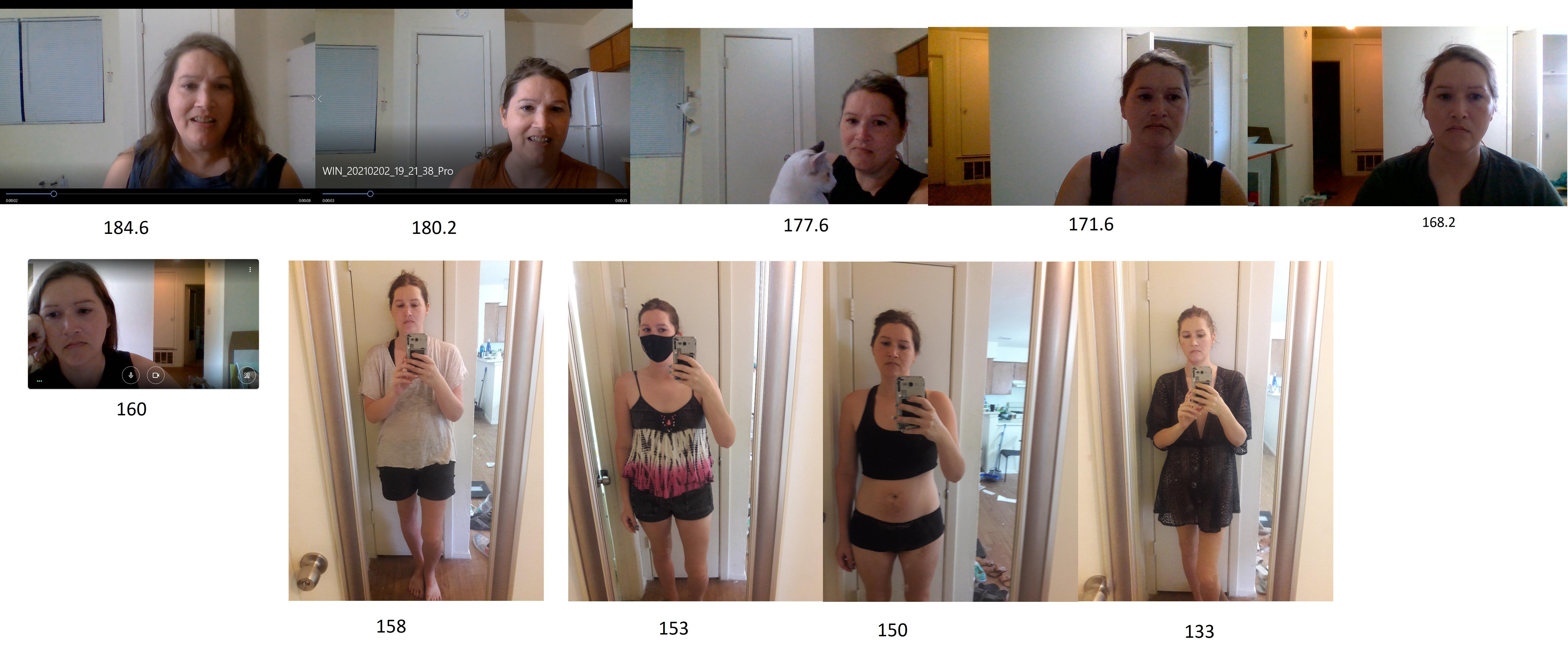 Before and After 74 lbs Fat Loss 5 feet 10 Female 207 lbs to 133 lbs
