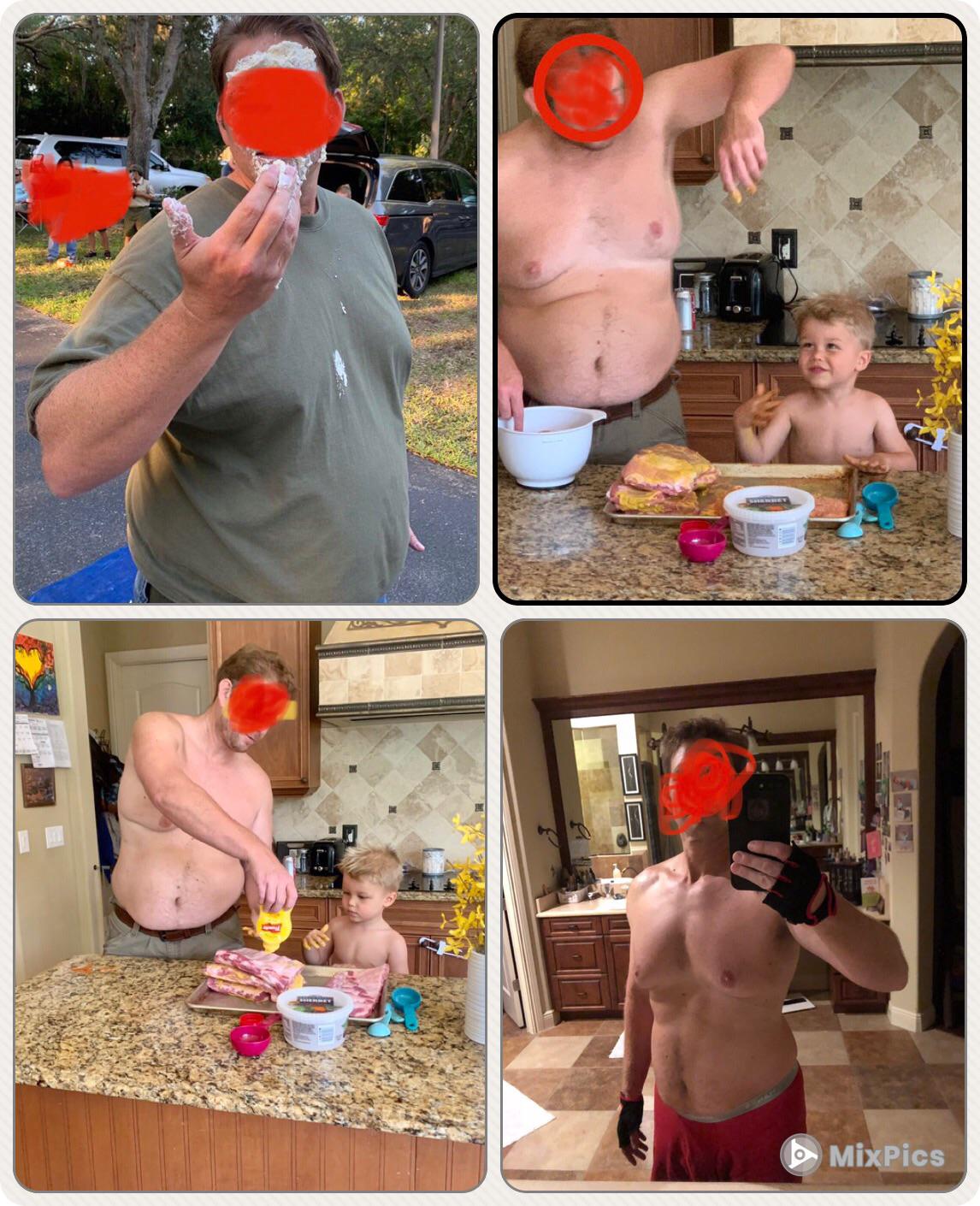 6'2 Male 70 lbs Weight Loss 293 lbs to 223 lbs