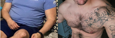 5 feet 11 Male 55 lbs Fat Loss Before and After 235 lbs to 180 lbs