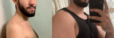 Progress Pics of 40 lbs Muscle Gain 6 foot 1 Male 150 lbs to 190 lbs