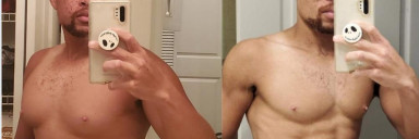 5'4 Male Before and After 27 lbs Weight Loss 168 lbs to 141 lbs