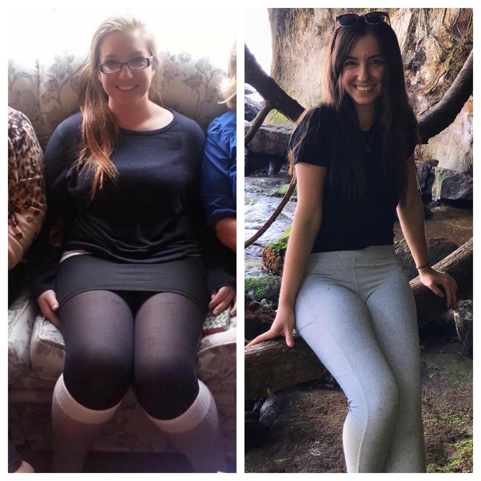 5'5 Female Progress Pics of 57 lbs Fat Loss 187 lbs to 130 lbs