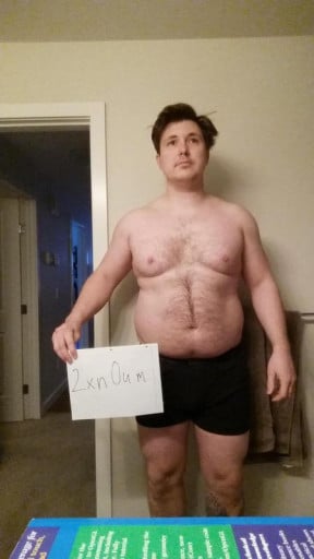 A picture of a 5'11" male showing a snapshot of 230 pounds at a height of 5'11