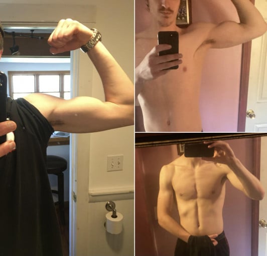 6 foot 2 Male Progress Pics of 10 lbs Muscle Gain 168 lbs to 178 lbs