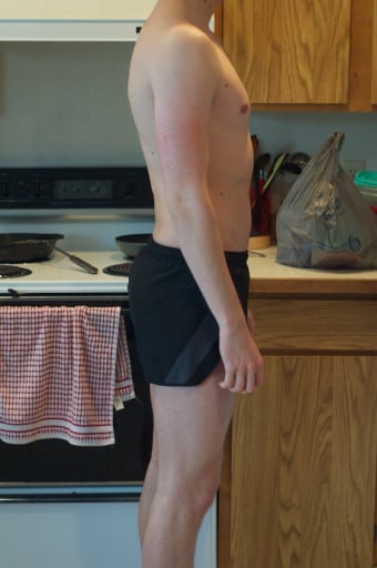 A progress pic of a 6'3" man showing a snapshot of 182 pounds at a height of 6'3