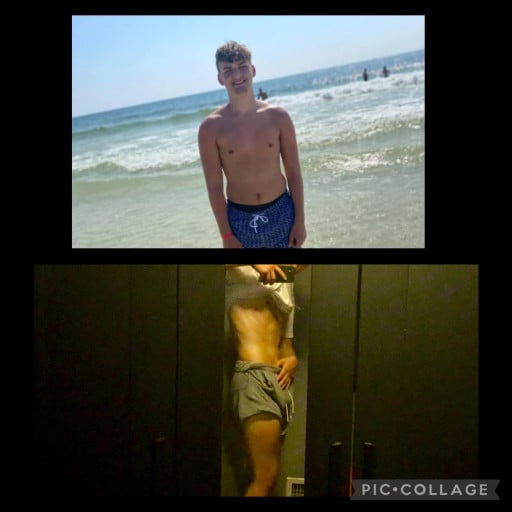M/18/5'11 [190lb > 145lb = 45 lbs] shoutout to my pops for these ab genetics