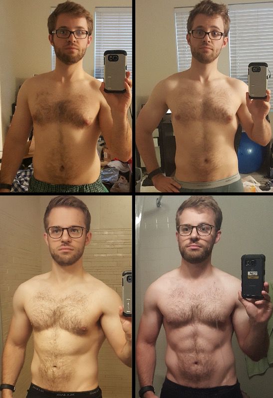 5 feet 7 Male Before and After 18 lbs Fat Loss 172 lbs to 154 lbs