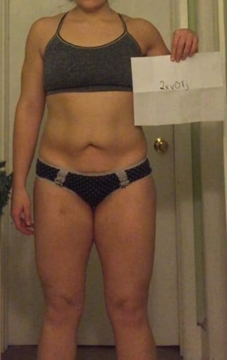 3 Pictures of a 153 lbs 5 feet 4 Female Fitness Inspo
