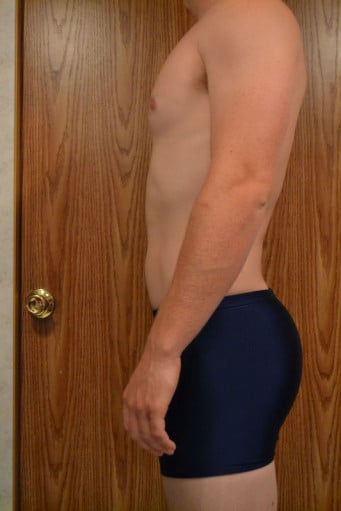 A progress pic of a 5'11" man showing a snapshot of 184 pounds at a height of 5'11