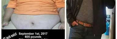 Progress Pics of 230 lbs Weight Loss 5'11 Male 605 lbs to 375 lbs