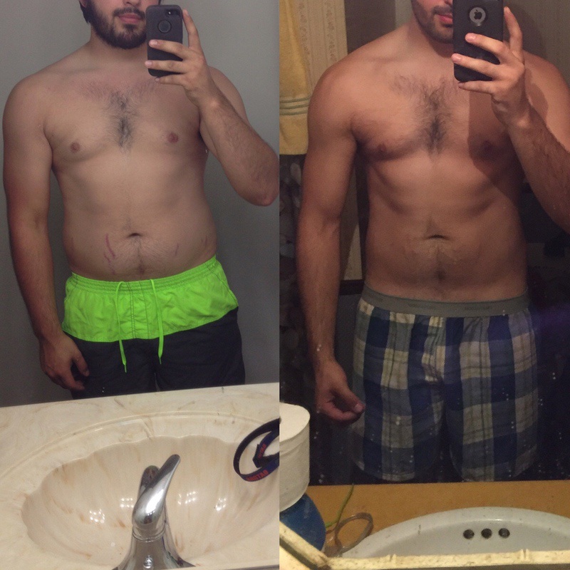 5 foot Male 36 lbs Fat Loss 220 lbs to 184 lbs
