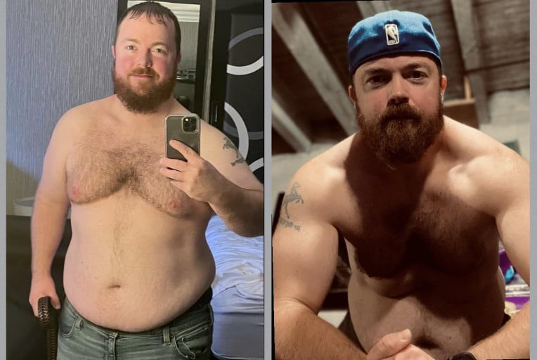 5 foot 6 Male 70 lbs Weight Loss Before and After 285 lbs to 215 lbs