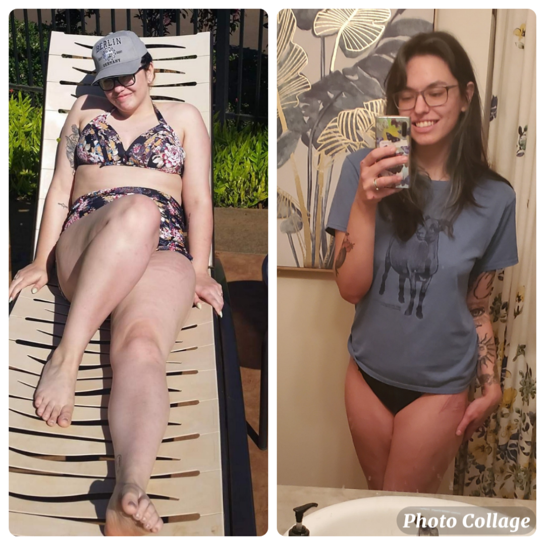 80 lbs Weight Loss 5 feet 8 Female 215 lbs to 135 lbs