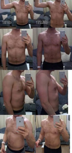 1 Pictures of a 173 lbs 6 foot Male Fitness Inspo