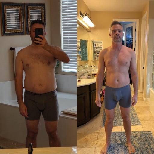5 feet 10 Male 23 lbs Weight Loss Before and After 201 lbs to 178 lbs