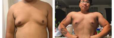 5 feet 5 Male Before and After 33 lbs Fat Loss 203 lbs to 170 lbs