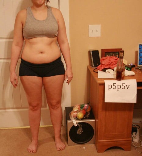 3 Pics of a 5'3 145 lbs Female Weight Snapshot