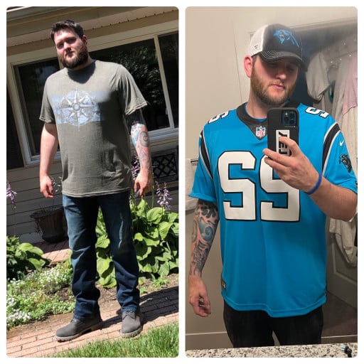 6 foot 2 Male Progress Pics of 35 lbs Weight Loss 260 lbs to 225 lbs