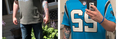 6 foot 2 Male Progress Pics of 35 lbs Weight Loss 260 lbs to 225 lbs