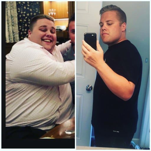 Progress Pics of 140 lbs Fat Loss 5 feet 9 Male 375 lbs to 235 lbs