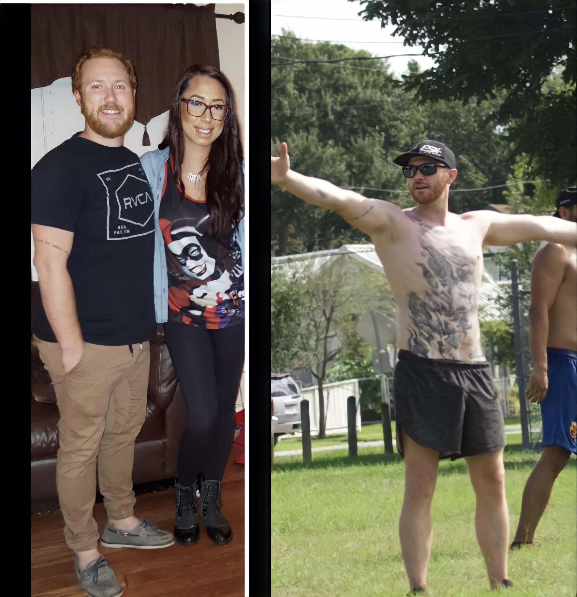 Progress Pics of 64 lbs Weight Loss 5'9 Male 218 lbs to 154 lbs