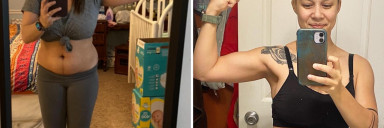 4 foot 11 Female 25 lbs Fat Loss Before and After 138 lbs to 113 lbs