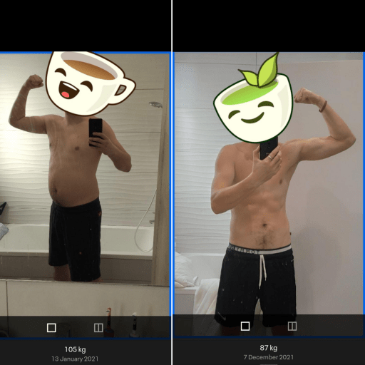 Progress Pics of 42 lbs Weight Loss 6 feet 3 Male 233 lbs to 191 lbs