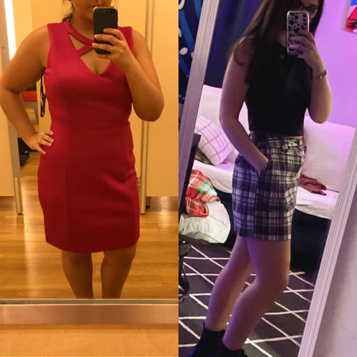 58 lbs Weight Loss 5 foot 3 Female 185 lbs to 127 lbs