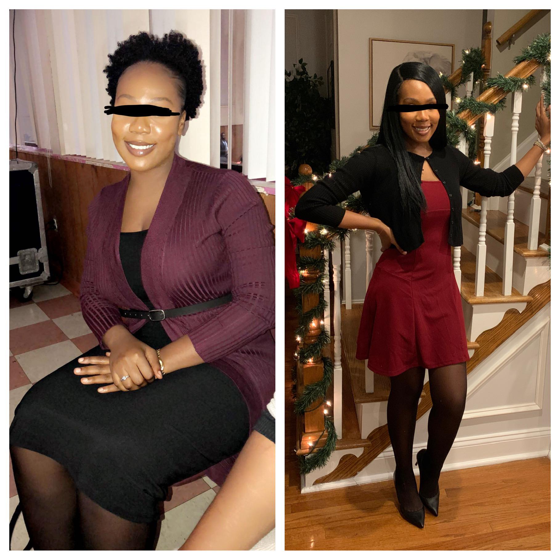 5 feet 6 Female Progress Pics of 53 lbs Fat Loss 191 lbs to 138 lbs