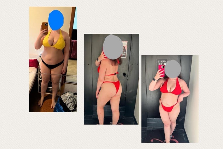 5 feet 6 Female 14 lbs Fat Loss Before and After 199 lbs to 185 lbs