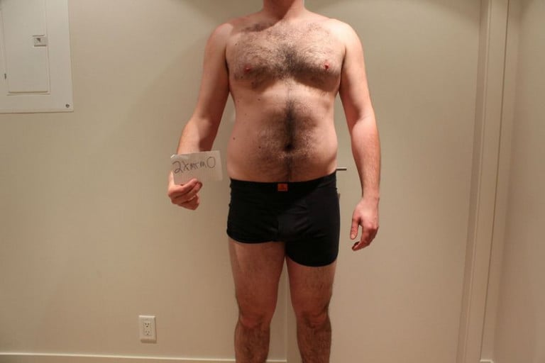A progress pic of a 6'2" man showing a snapshot of 240 pounds at a height of 6'2