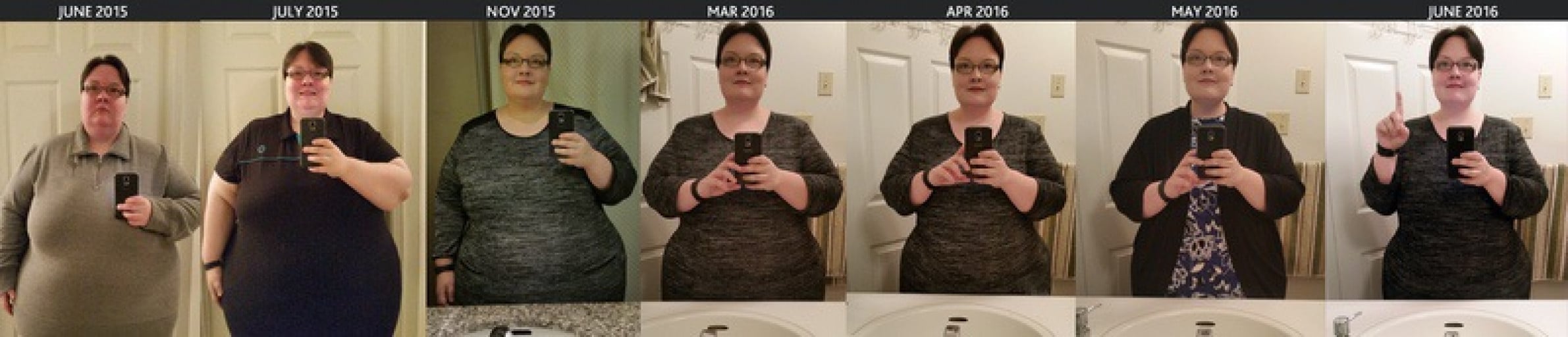 A progress pic of a person at 495 lbs