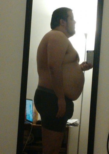A photo of a 5'11" man showing a weight reduction from 280 pounds to 192 pounds. A respectable loss of 88 pounds.