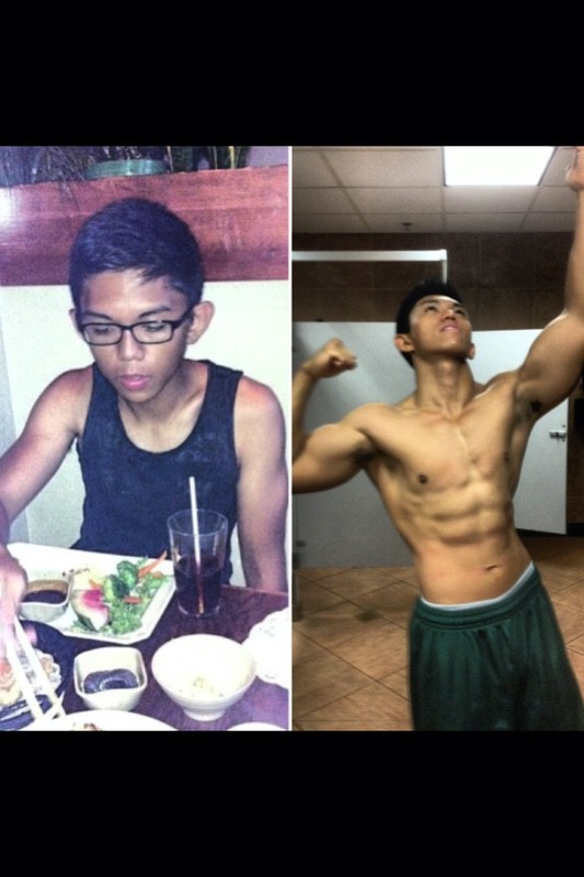 Progress Pics of 37 lbs Weight Gain 5 foot 9 Male 140 lbs to 177 lbs