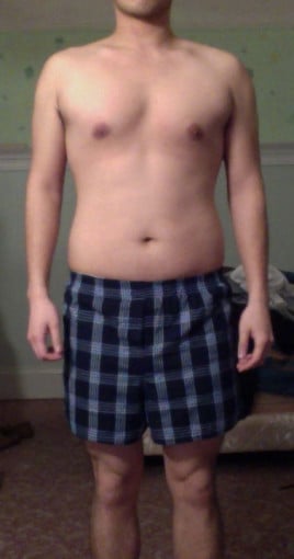 A photo of a 5'10" man showing a snapshot of 170 pounds at a height of 5'10