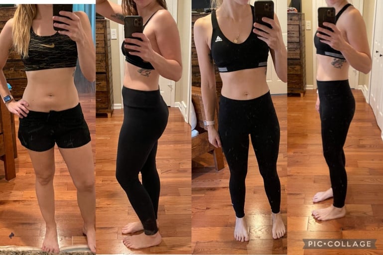 5 foot 5 Female 10 lbs Fat Loss Before and After 132 lbs to 122 lbs