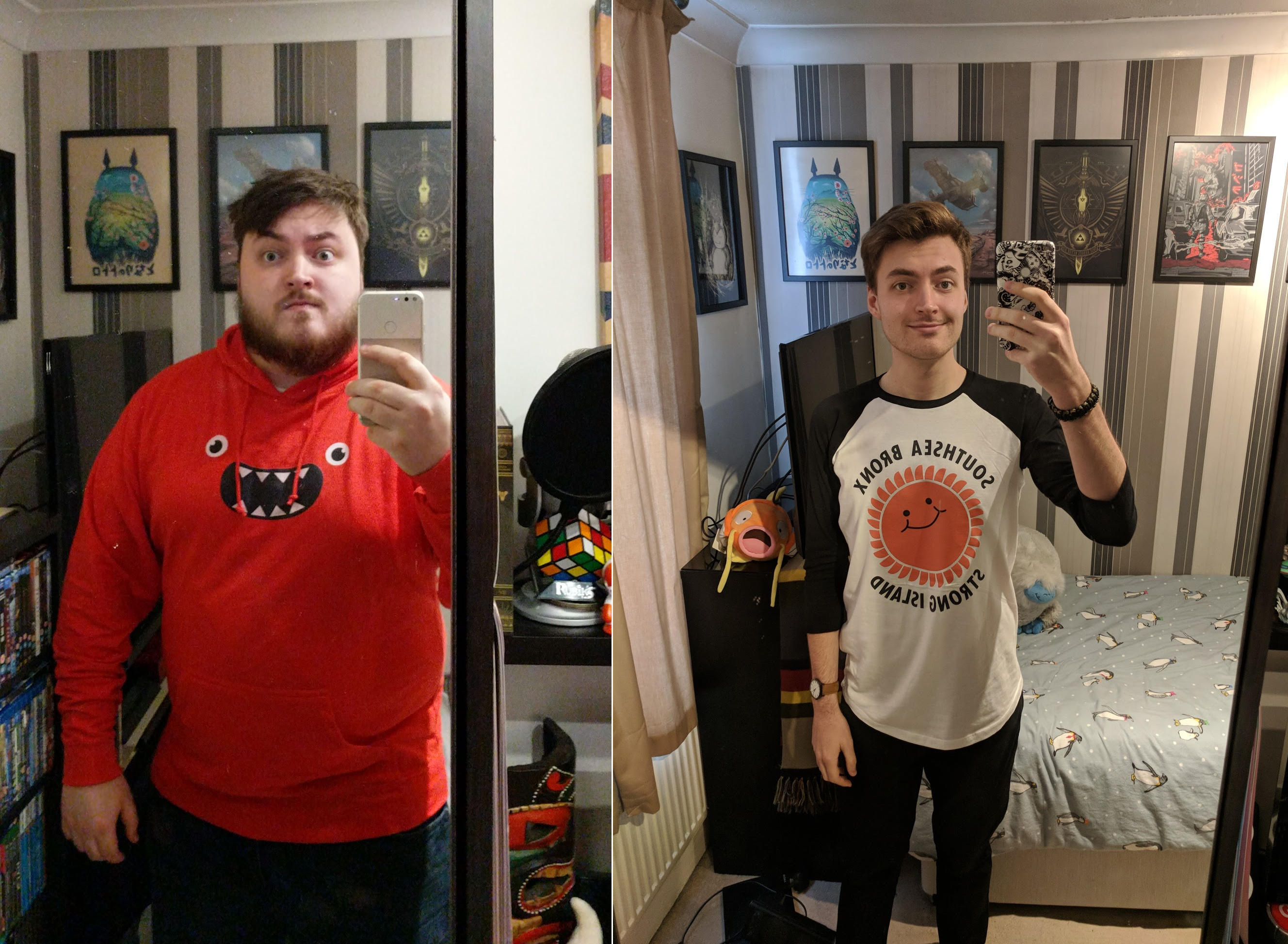 6'2 Male Before and After 160 lbs Fat Loss 332 lbs to 172 lbs