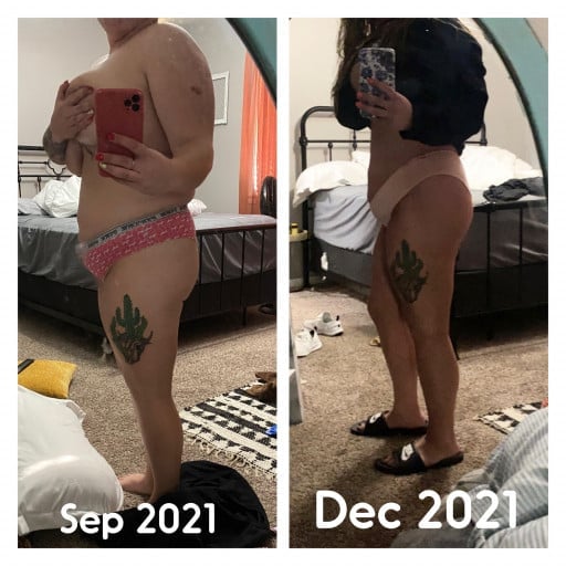 5 foot 2 Female 48 lbs Weight Loss 220 lbs to 172 lbs