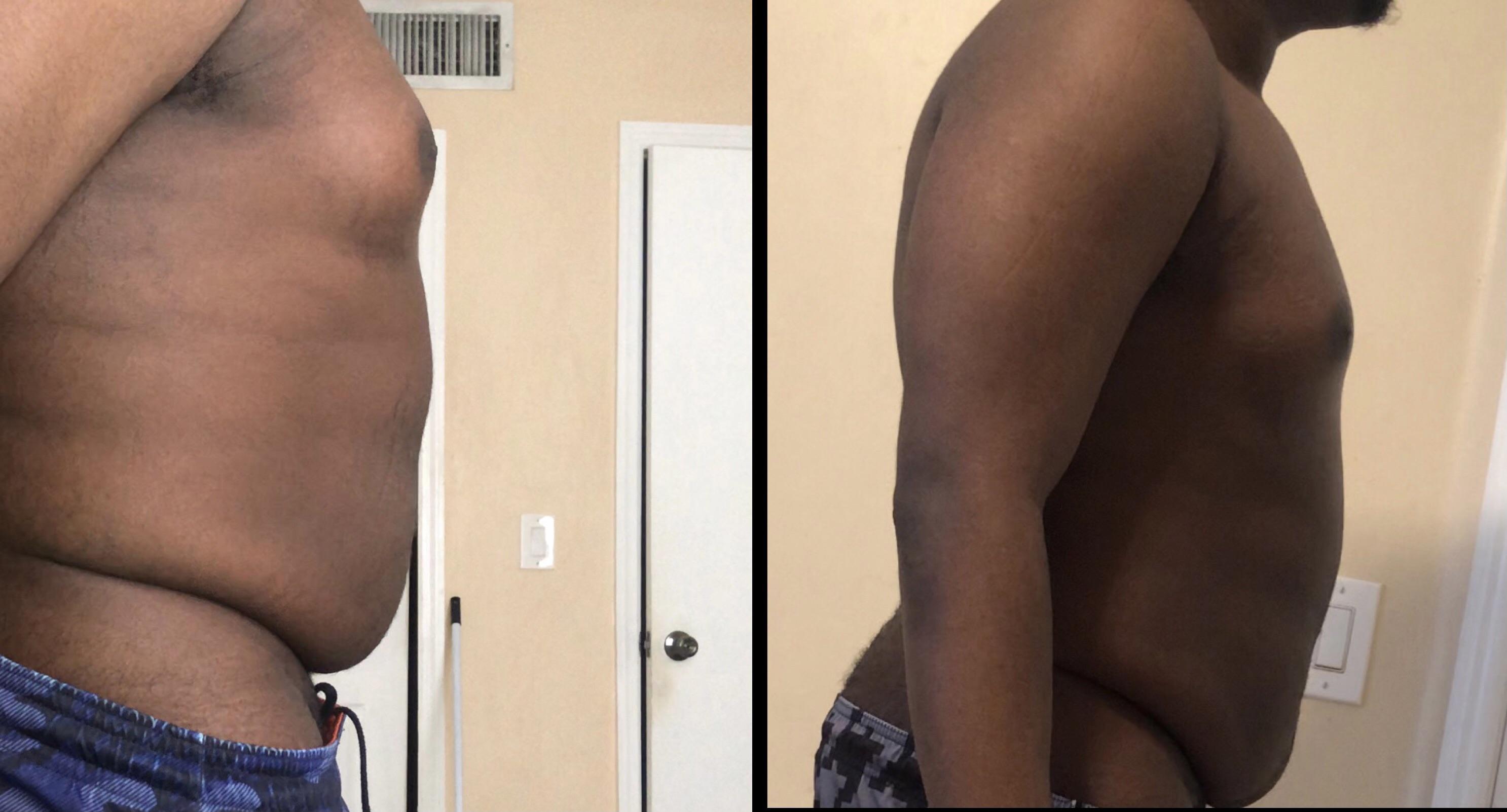 8 lbs Fat Loss 5'7 Male 205 lbs to 197 lbs