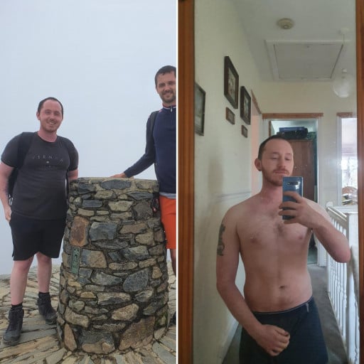 Progress Pics of 27 lbs Weight Loss 5 foot 8 Male 192 lbs to 165 lbs