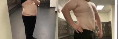 6 foot 1 Male 66 lbs Weight Loss Before and After 356 lbs to 290 lbs
