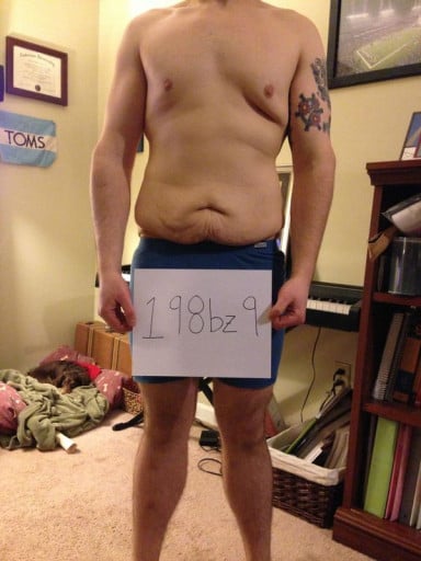 A photo of a 5'7" man showing a snapshot of 162 pounds at a height of 5'7