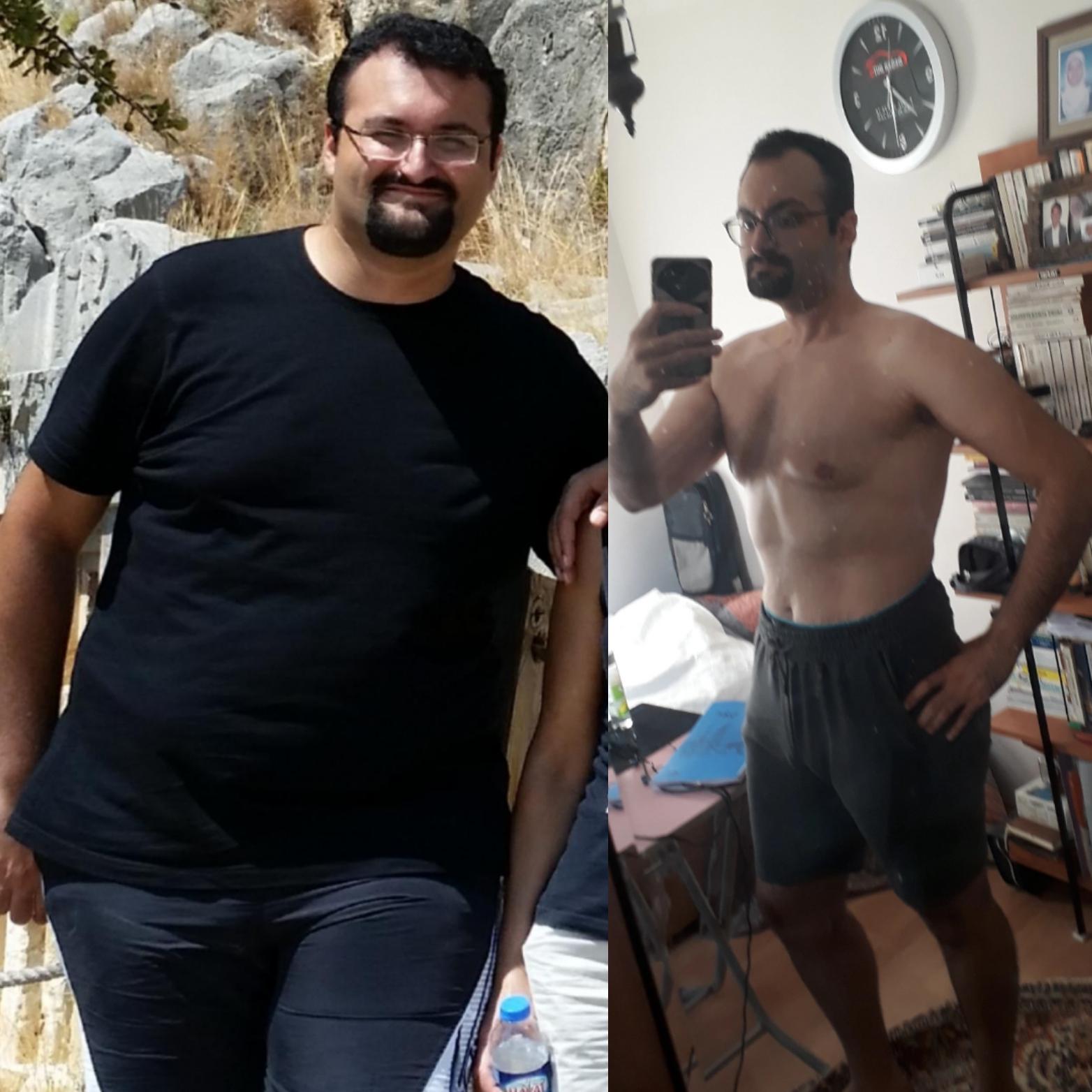 6 feet 3 Male 141 lbs Fat Loss 343 lbs to 202 lbs