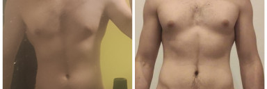 6 foot 2 Male Before and After 11 lbs Weight Gain 165 lbs to 176 lbs