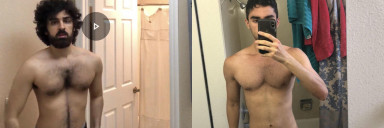 5 foot 7 Male Before and After 20 lbs Weight Loss 150 lbs to 130 lbs