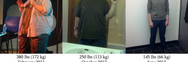 5'8 Male Before and After 235 lbs Weight Loss 380 lbs to 145 lbs